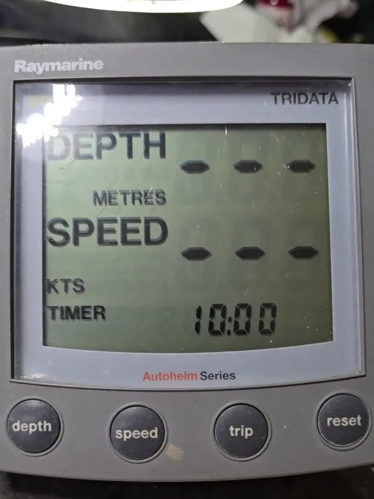 Raymarine ST60 Tridata / Depth / Speed dopo la rigenerazione del display